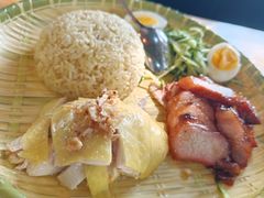 油鸡拼叉烧饭-馬交榮海南雞