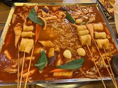 鱼饼火山炒年糕-包装马车·韩国料理·포장마차