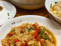 火腿炒农家豆腐皮-辣公子·千岛湖私房菜(滨江店)