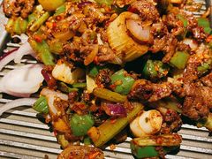 葱椒爆牛肉-绿茶餐厅(光谷世界城步行街店)