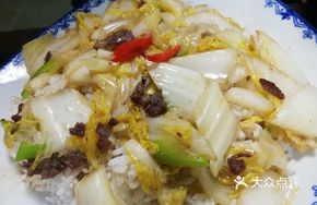 Baby Bok Choy Stir-Fried with Pork over Rice