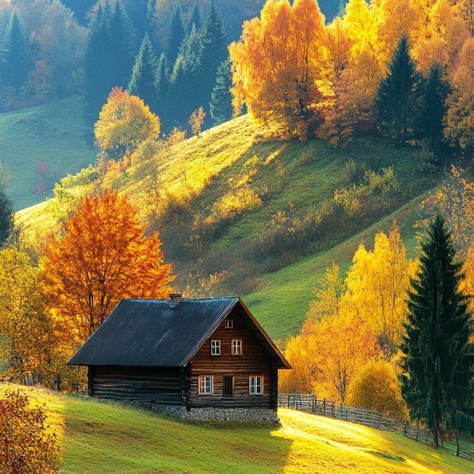 秋天金色美景分享