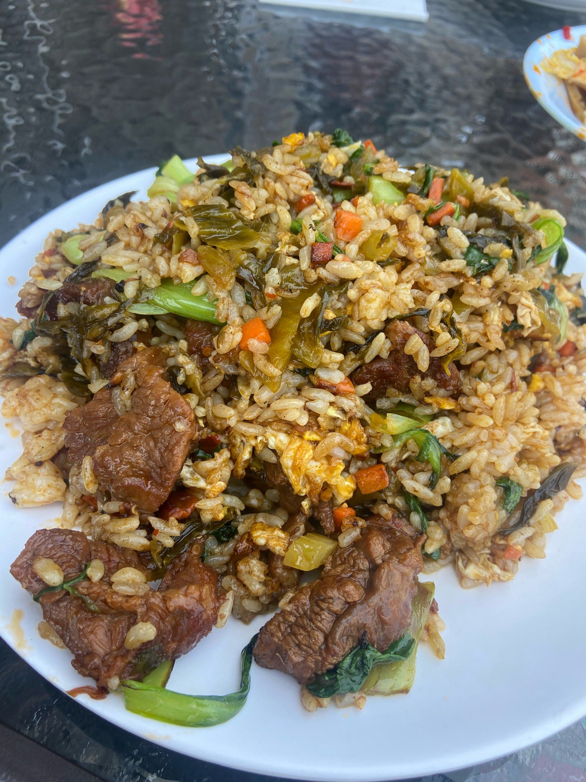 酸菜牛肉炒饭目前吃饭最好吃的炒饭
