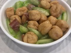咸肉丝瓜鱼面筋-江南村酒家