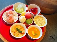 龙井焦糖炖蛋-悦轩中餐厅·高空江景·杭州柏悦酒店