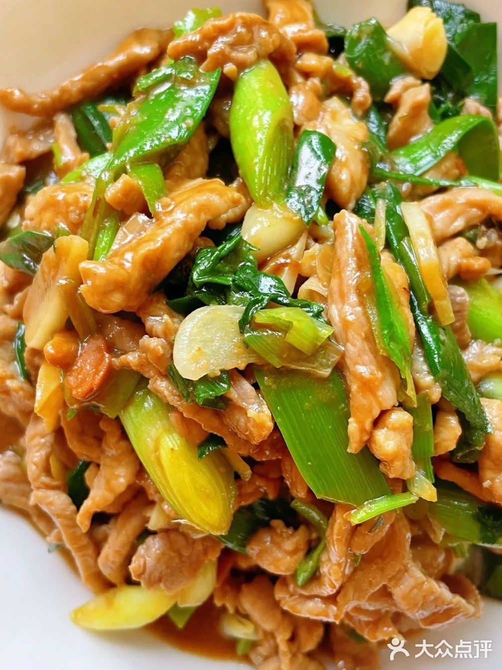 蒜苗炒肉丝,好吃很下饭!