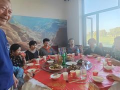 -陕北农家小吃风干羊肉剁荞面