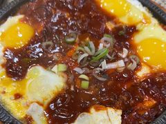 石板鸡蛋豆腐-真利味·脊骨火锅·正宗韩国料理(韩乐坊店)