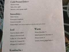 菜单-Takapuna Beach Cafe