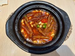 泡椒耙鸡爪石锅-好人民间小吃·番茄鱼酸菜鱼(木渎悠方店)