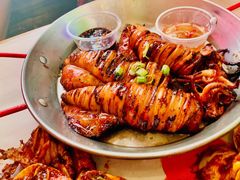 Grilled squid鱿鱼-Dampa Seafood Grill - Dubai