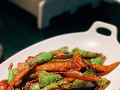 苹果猪肉皱皮椒炒海参-炳胜品味(海印总店)