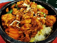 鸡肉芝士石锅拌饭-北京大学-燕南食堂