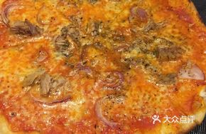 Smoked Meat Mushroom Pizza