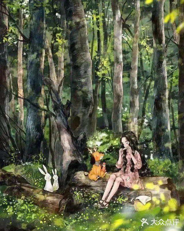 让画笔，呈现那个纯真的你[亲亲]