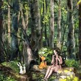 让画笔，呈现那个纯真的你[亲亲]