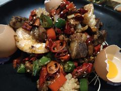 干锅排骨虾-烛影拾光观景餐厅·创意菜·摄影·小提琴(大唐不夜城店)