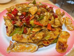 葱姜炒蛏子-老姑砂锅·烧烤天津菜(体北道店)