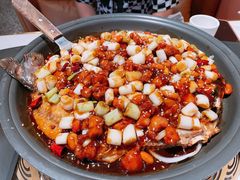宫保鸡丁烤鱼（清江鱼/斤）-锦尚阁烤鱼(望京新荟城店)