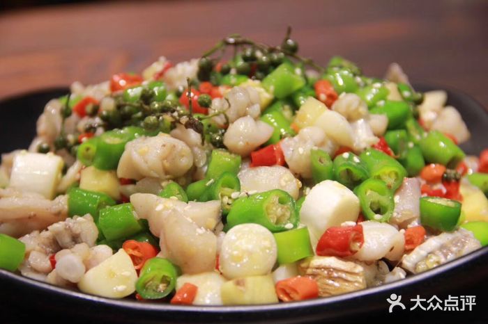 夜半不二海鲜炭烤藤椒口水蛙图片