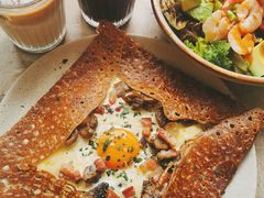 鸡蛋蘑菇熏肉荞麦可丽饼-RAC BAR(安福路店)