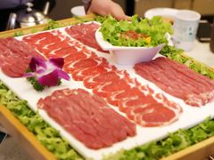 手工鲜切羊腿肉-阳坊胜利涮羊肉(禧乐汇店)
