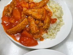 番茄猪扒饭-好好滋味茶餐厅