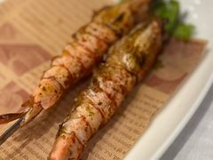 烤深海大虎虾-开海·红岛海鲜虾水饺(石老人店)