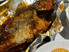 锡纸鲈鱼-屋顶花园餐厅(步行街老地王大厦店)