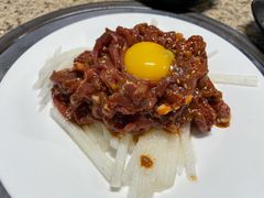 生拌牛肉-真利味·脊骨火锅·正宗韩国料理(韩乐坊店)