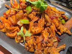 炭火干锅牛蛙加虾-炭舍干锅(华发商都店)