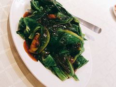 虾酱炒空心菜-无招牌海鲜餐厅(滨海艺术中心店)