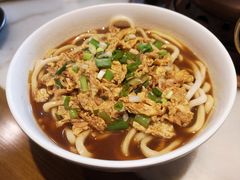 京城手擀鸡蛋虾皮汆面-京门老爆三·铜锅涮肉 爆肚(望京店)