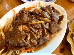 牛肉炒笋-老根农家饭店