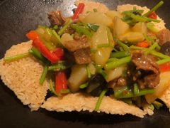 一个锅巴和时蔬-薇酌饮·陕西菜(南门外店)