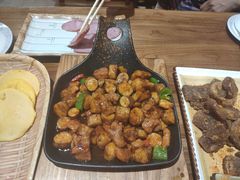 -东来菜馆•手抓海鲜家常菜•海鲜锅贴(鸽子窝店)