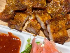 生菜五花肉-在老街·淮安大排档·甜麻干煸龙虾·烧烤(河下古镇店)