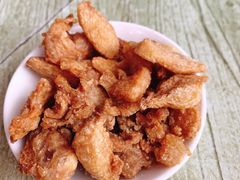 炸油渣-老太皮肚面