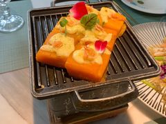 樱花虾芝士南瓜-蜜桃花开·中西融合菜E&W(南长街店)