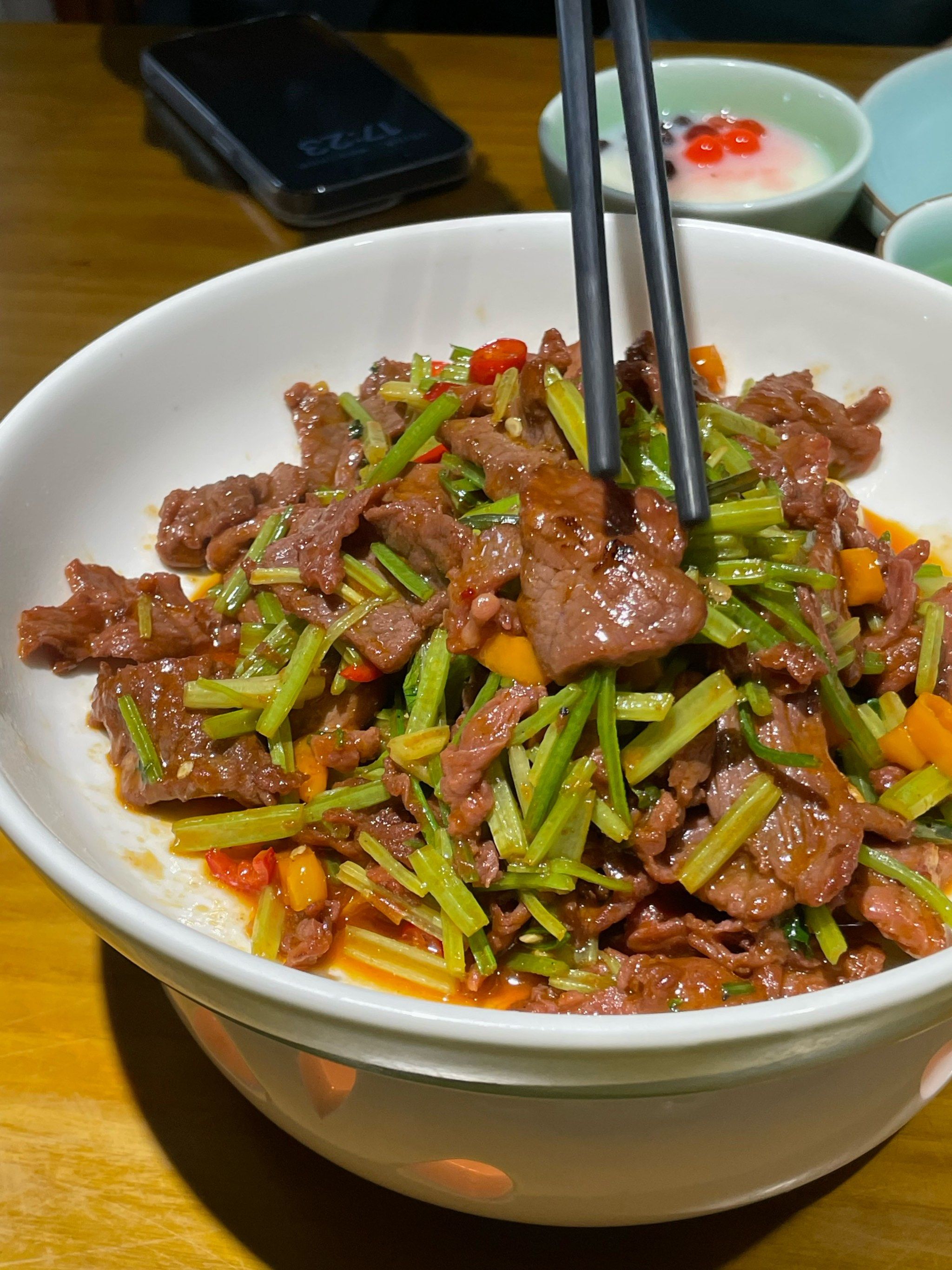 湖南名菜小炒黄牛肉可真好吃