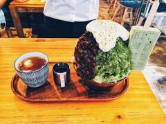 抹茶生乳かき氷-WONDER ICE 萬得冰田(建設路总店)