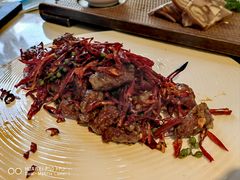 椒麻喷汁小牛肉-后海16号·北京私房菜