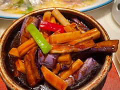 鱼香年糕炒茄子-涌上外婆桥(南塘店)