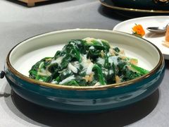 蟹肉瑶柱扒菠菜-悦秀·高级粤菜