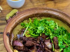 腊肠排骨煲-海口滨海新村143号海南老字号炒菜店