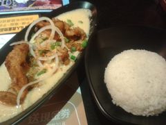 白咖喱猪扒饭-沙嗲王(加拿芬店)