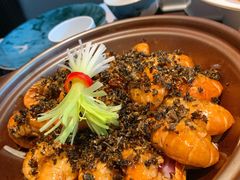 石锅梅菜罗氏虾-大拙里·精致融合菜(沙湖桃源国际店)