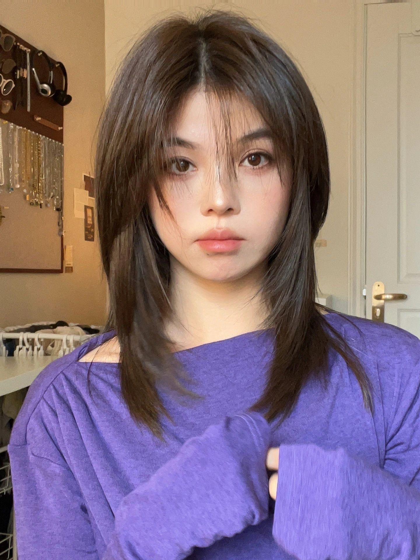 初恋发中长发型太元气了.