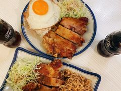 生炸鸡腿蛋饭-食运茶餐厅(文化宫店)