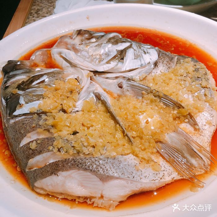 绿茶餐厅(来福士店)-鱼头诱惑-菜-鱼头诱惑图片-杭州美食-大众点评网